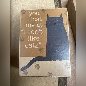 Lost me at Don’t Like Cats!